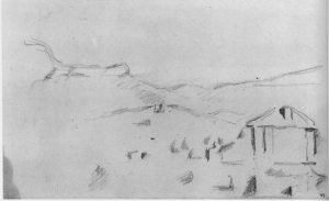 Fig. 19 . C0894 Paysage de collines avec une maison 82-85