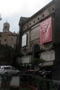 Rome, Entrée de l'exposition cezanne