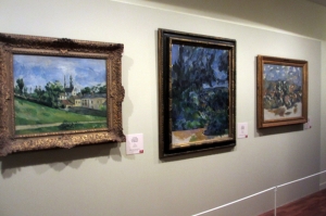 Paysages de Cezanne dans l'exposition