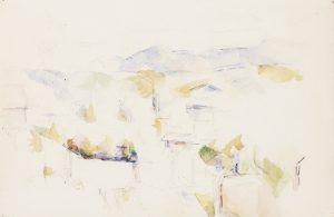Paysage montagneux près d'Aix, vers 1895, 31x48cm, RW576