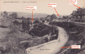Fig. 11. Le Vallon des Pinchinats vu de l’aval vers 1905