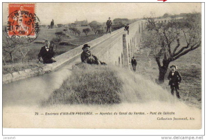 Fig. 32. Le pont-aqueduc de calèche, lieu de promenade en 1908