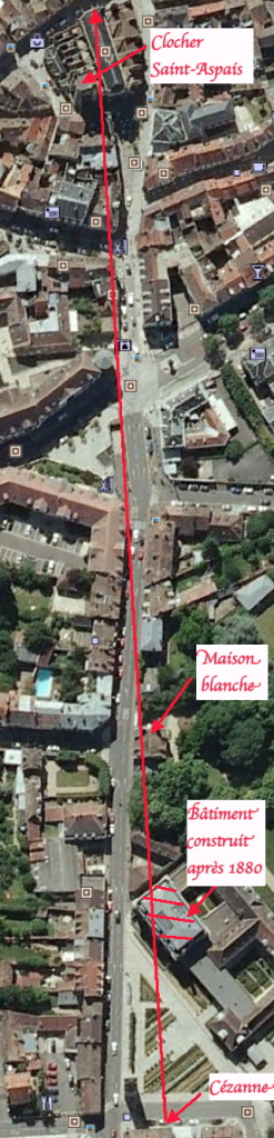 Fig. 49. Situation de la maison blanche rue Saint-Barthélémy