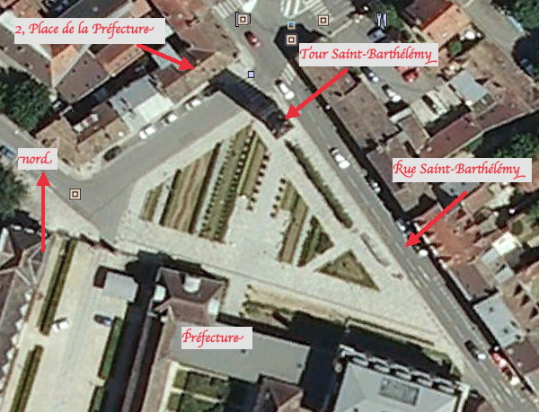 Fig. 9. Vue aérienne de la Place de la Préfecture