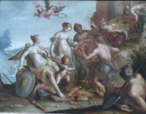 Fig. 33. Vers 1615 Entourage de Hans Von Aachen Le jugement de Pâris - Galerie Acanthe