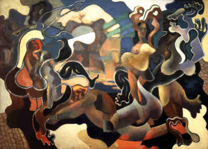 Fig. 82. 1928 Baranov-Rossiné, Le Jugement de Pâris huile sur toile 95 x 128 cm