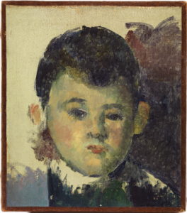 Fig. 5. Portrait du fils de l'artiste FWN456-R464 Oil on canvas ca 1877 17 x 15 cm