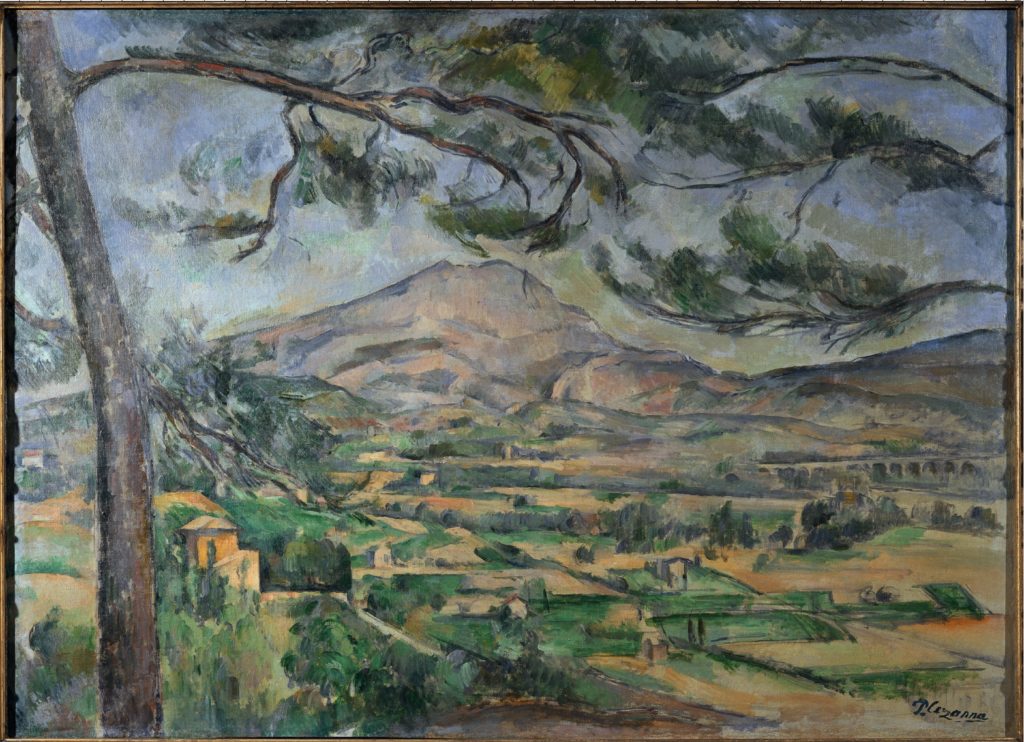 La Montagne Sainte-Victoire au Grand Pin 1887. huile sur toile : 66 x 90 cm Londres, Courtauld Institute Galleries Don Courtauld (cat. Rewald R599 cat. FWN 215)