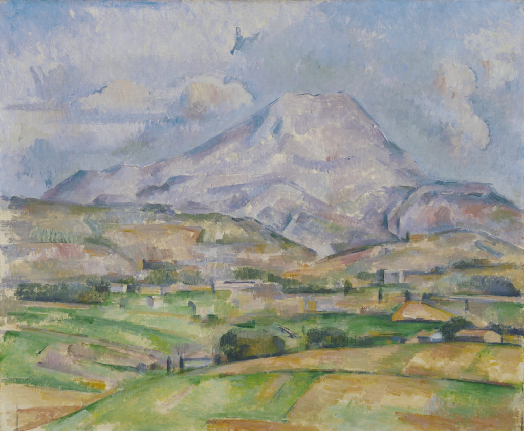 La Montagne Sainte-Victoire vers 1888, huile sur toile ; 54 x 65 cm, Stedelijk Museum Amsterdam, R608