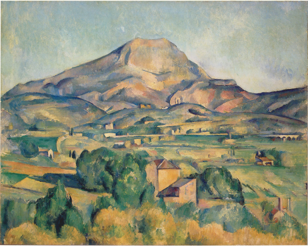 La Montagne Sainte-Victoire et la Bastide Vieille 1892-1893 ; huile sur toile ; 71 x 90 cm, R767 Philadelphia, Barnes Foundation 