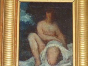 Amazone, huile sur toile d'Emperaire, petit format, 12 x 16 cm, collection particulière.