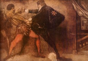 Achille Emperaire, Scène de duel, collection du musée Granet