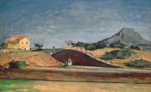 La Tranchée avec la montagne Sainte-Victoire, vers 1870 80 x 129 cm R156 FWN54