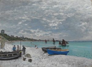 Monet - la Plage de Sainte-Adresse, vers 1867