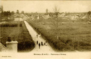 carte postale ancienne-Mennecy vu d'Ormoie
