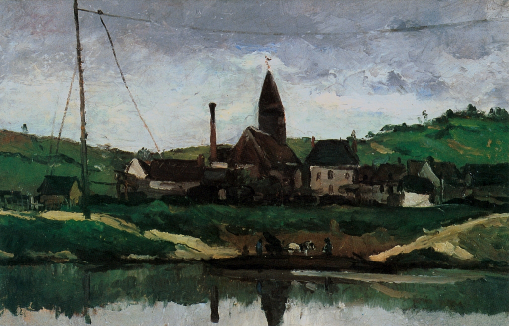 Le Lac à Bonnières, 1866, 38X61cm, NR96, Aix-les-Bains, Musé du docteur Faure