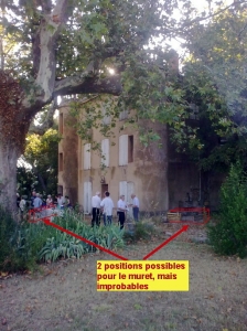 Fig. 15. Positions possibles du muret à balustrade