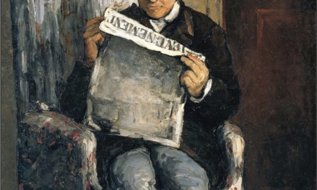 Louis-Auguste Cezanne, père de l’artiste, lisant L’Événement (Jean Arrouye)