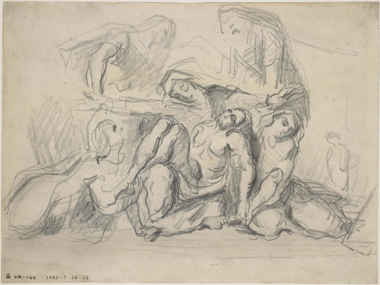 39R C0167 La Mise au tombeau, d'après Delacroix 66-67